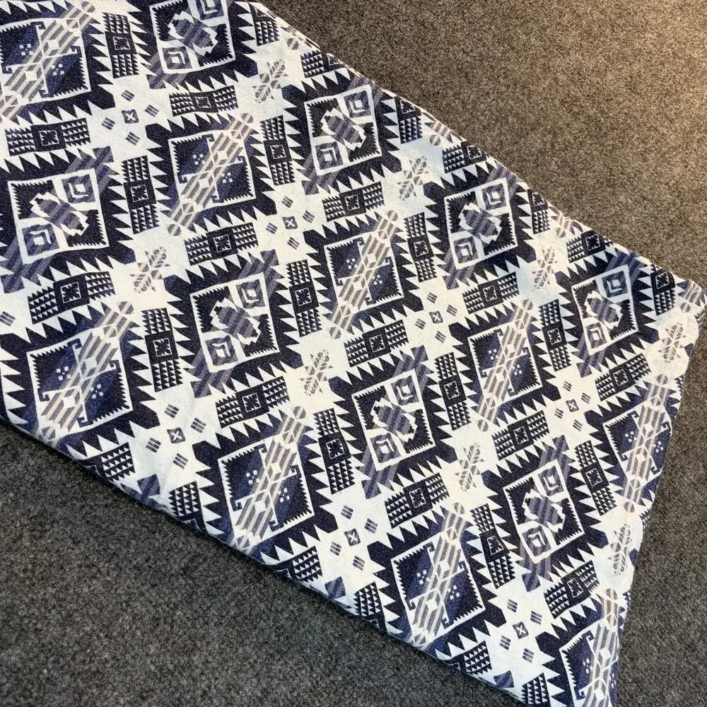 Pendleton Twin Cotton Flannel Sheet Set Blue Southwestern Aztec Lodge Bedding